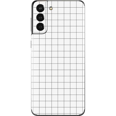 White Grid Galaxy S21 Plus 5G Skin